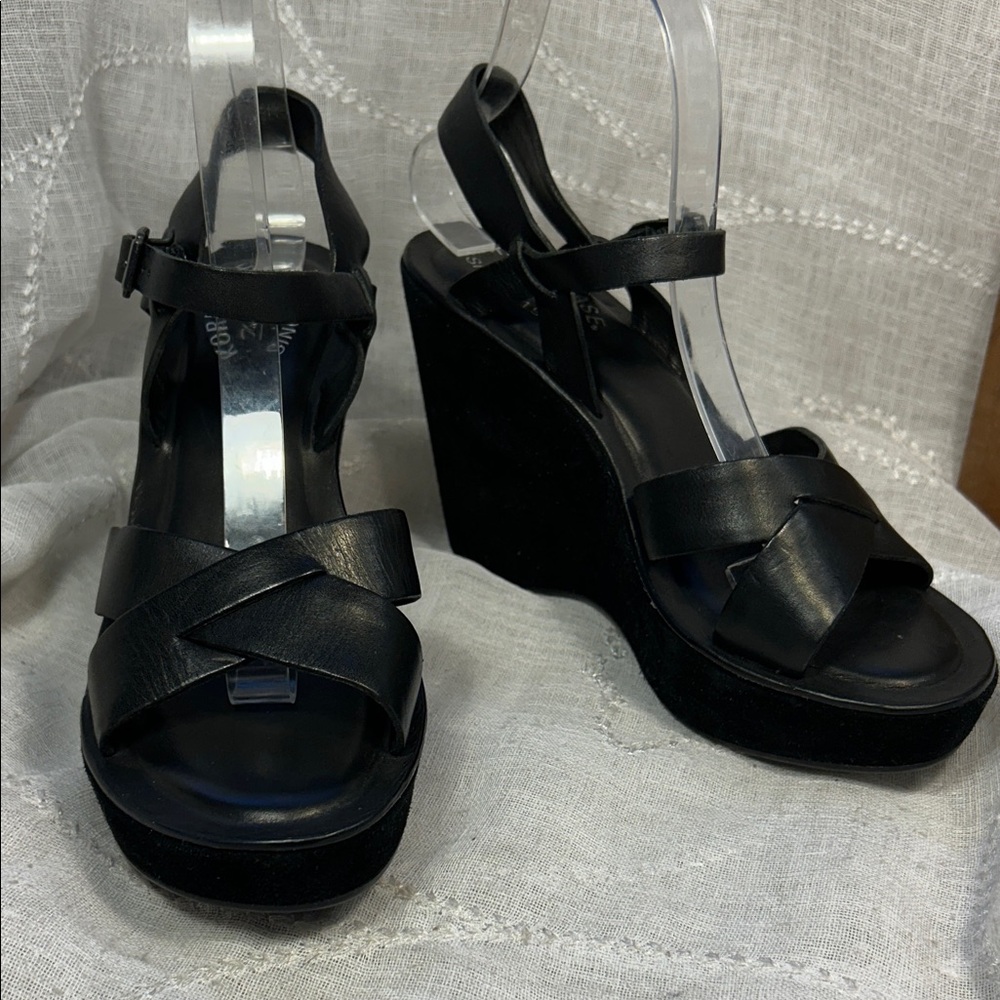NWOT Kork Ease leather suede sandal wedge